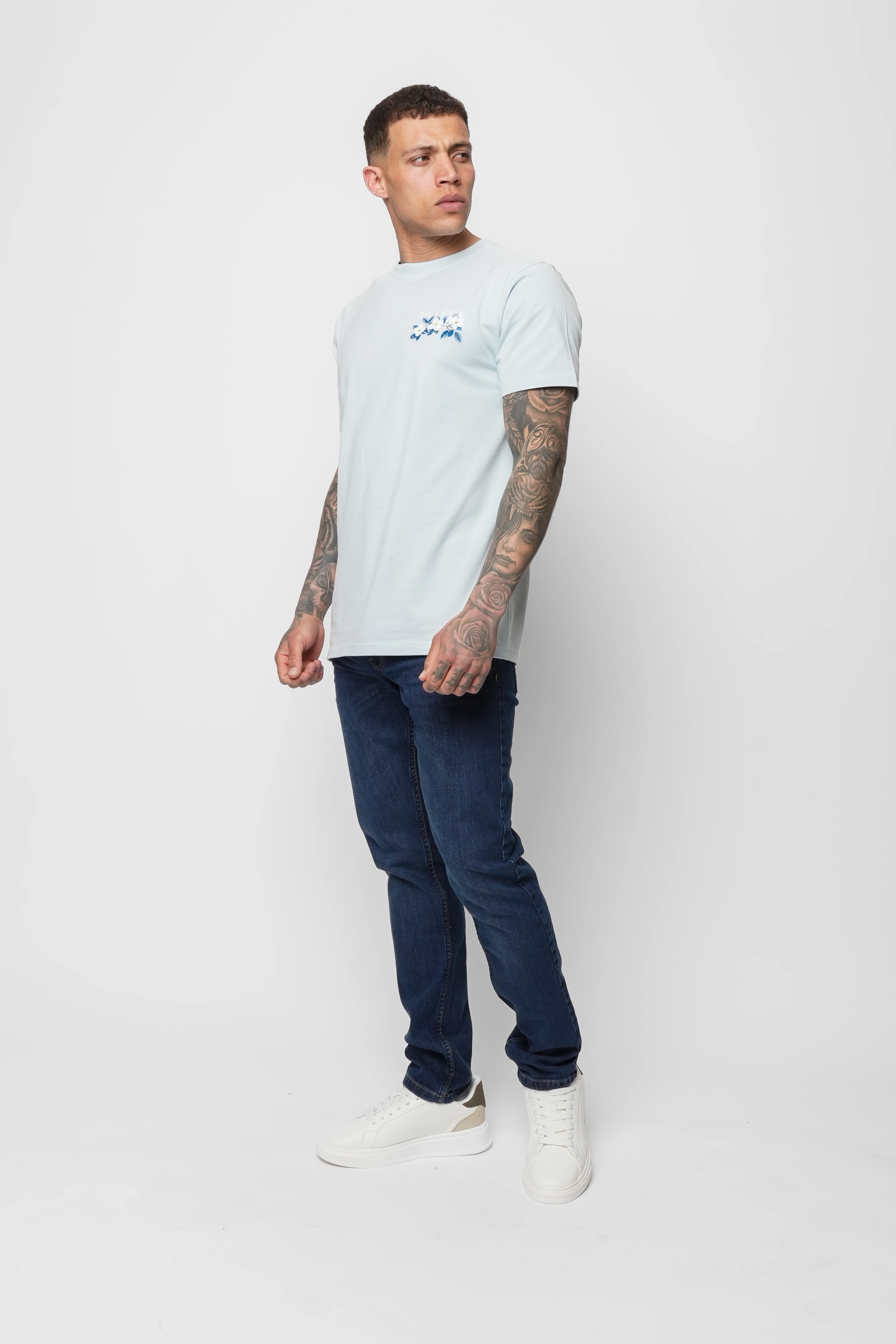 Fusine Blue T-Shirt - Image 6