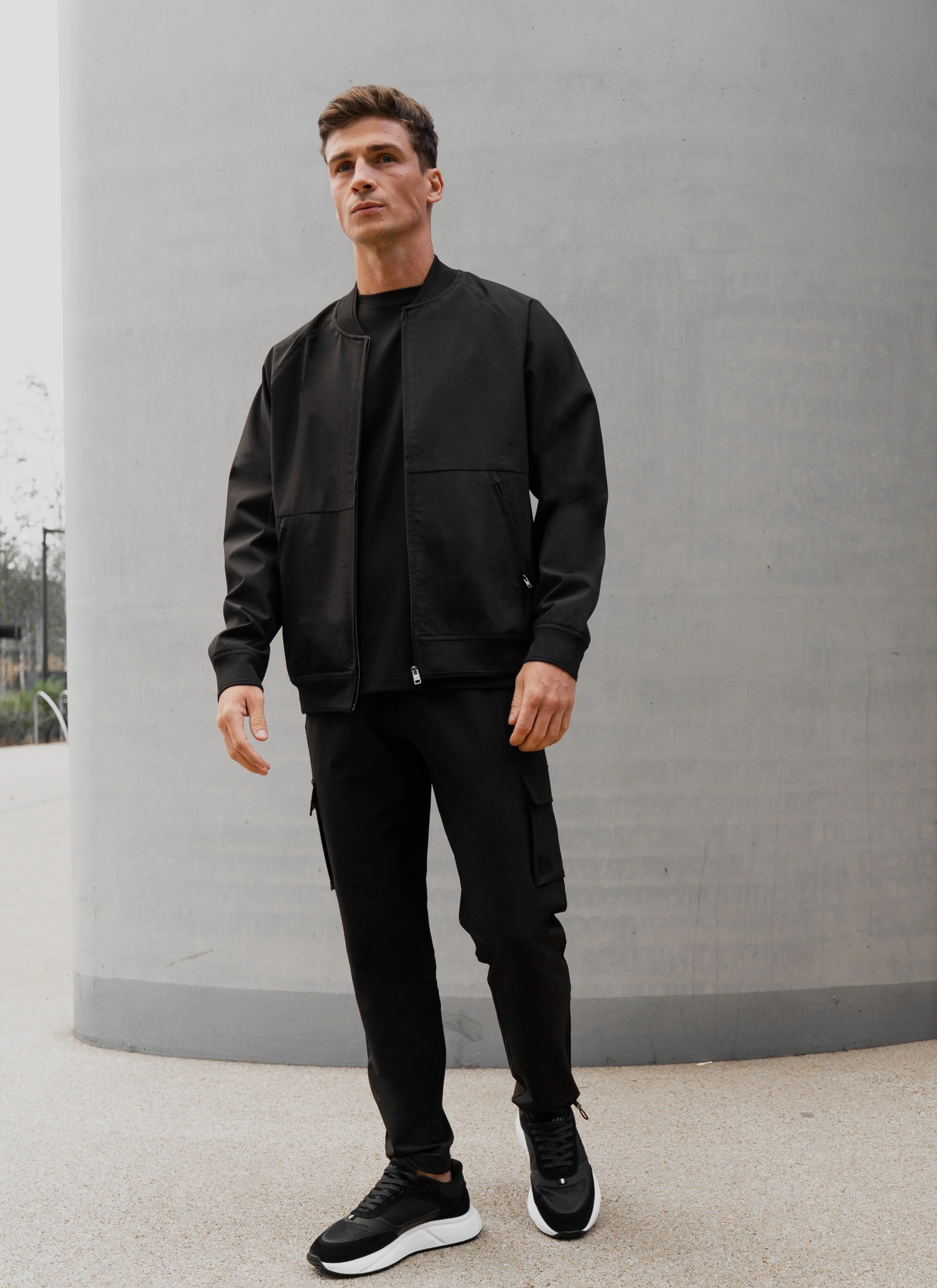 Luxe Premium Black Bomber Jacket - Image 3