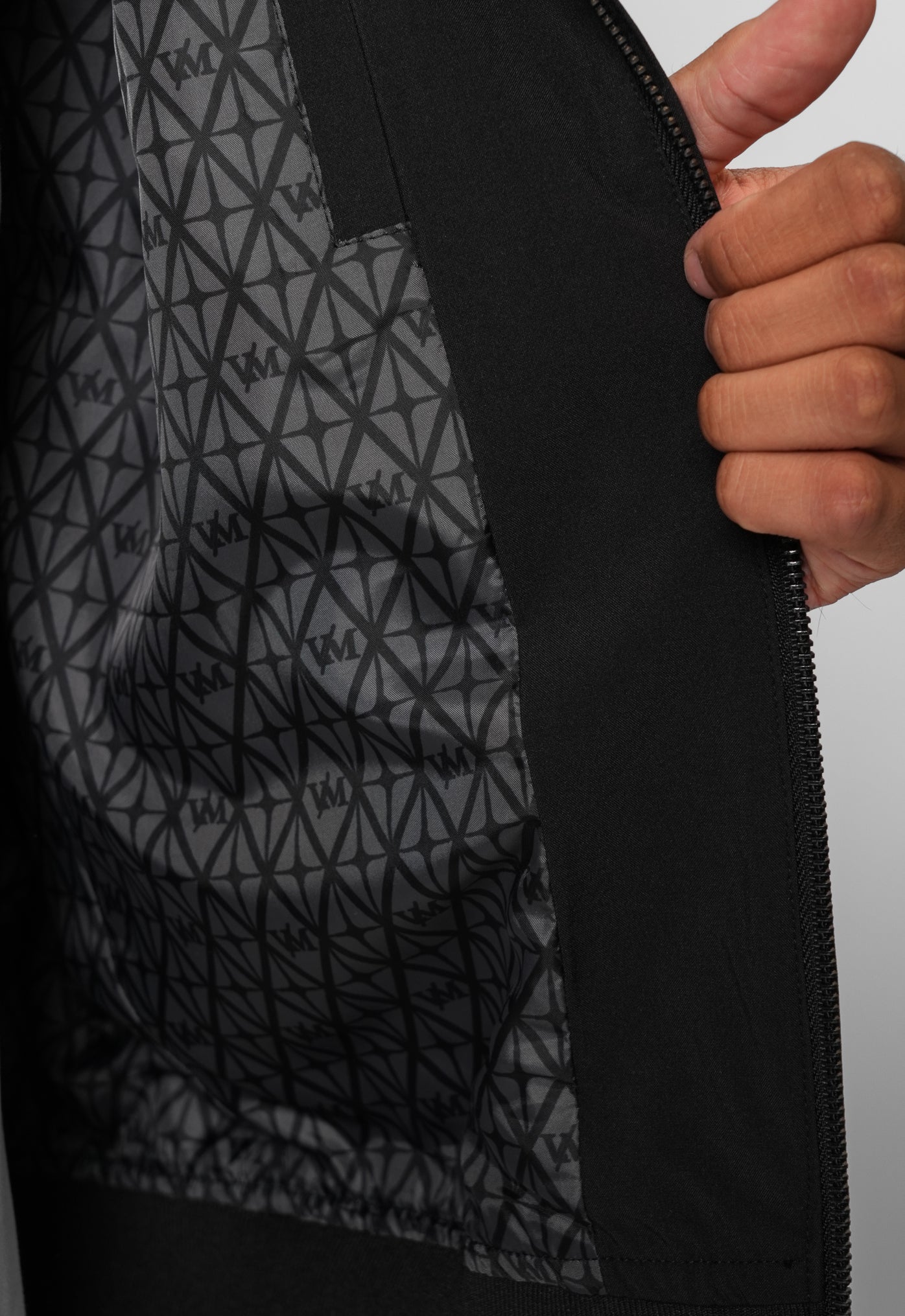 Luxe Premium Black Bomber Jacket - Image 5