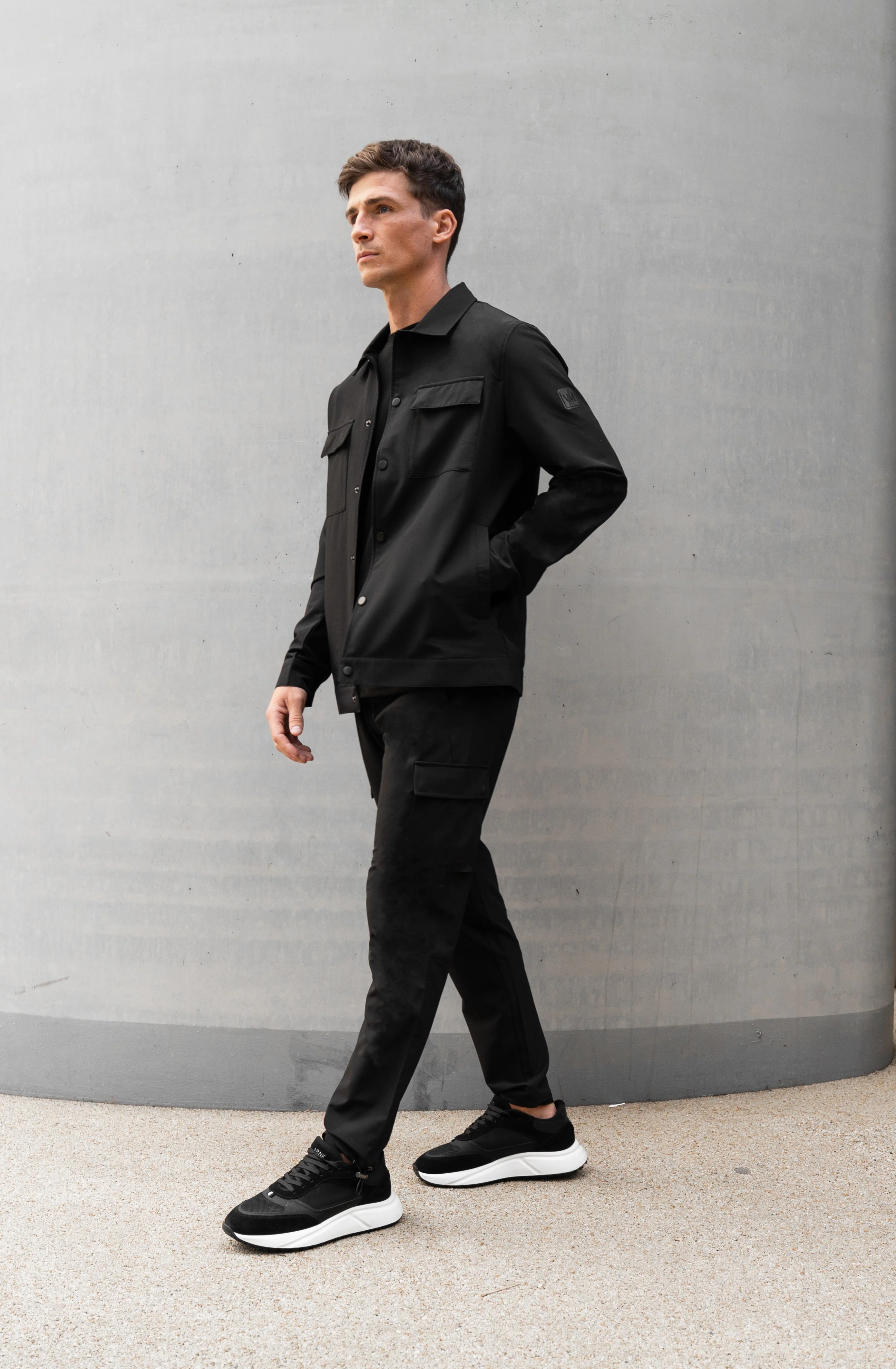 Luxe Premium Black Cargo Trouser - Image 3