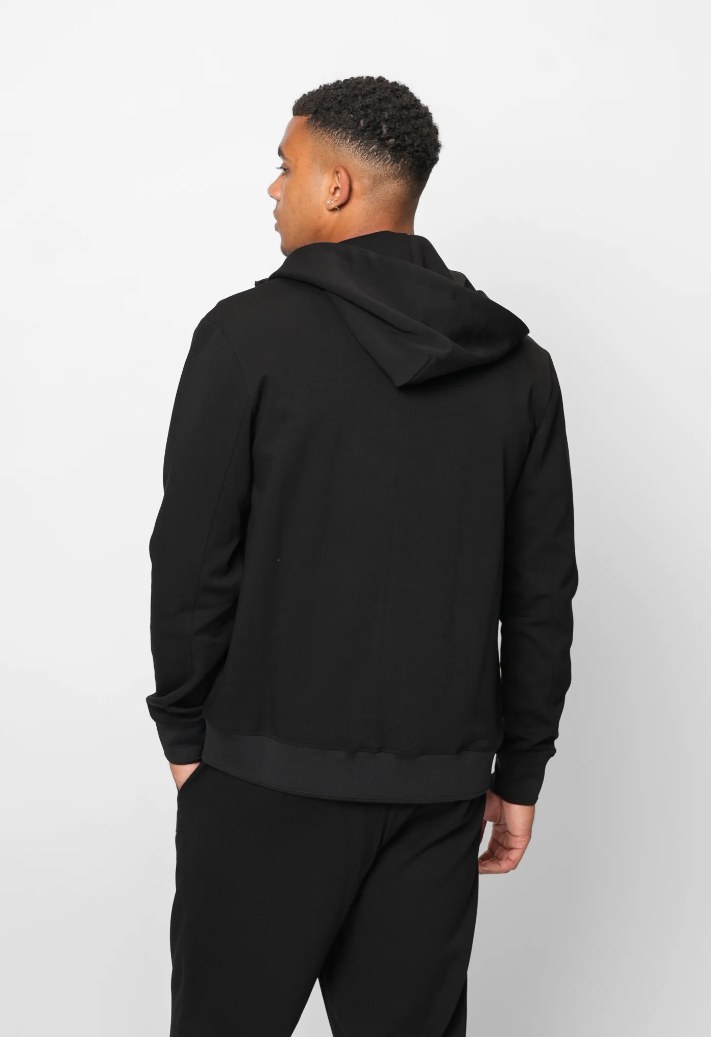 Luxe Premium Black Hoodie - Image 5