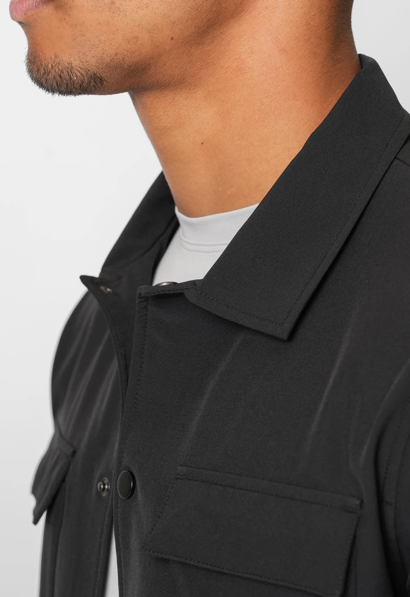 Luxe Premium Black Overshirt - Image 6
