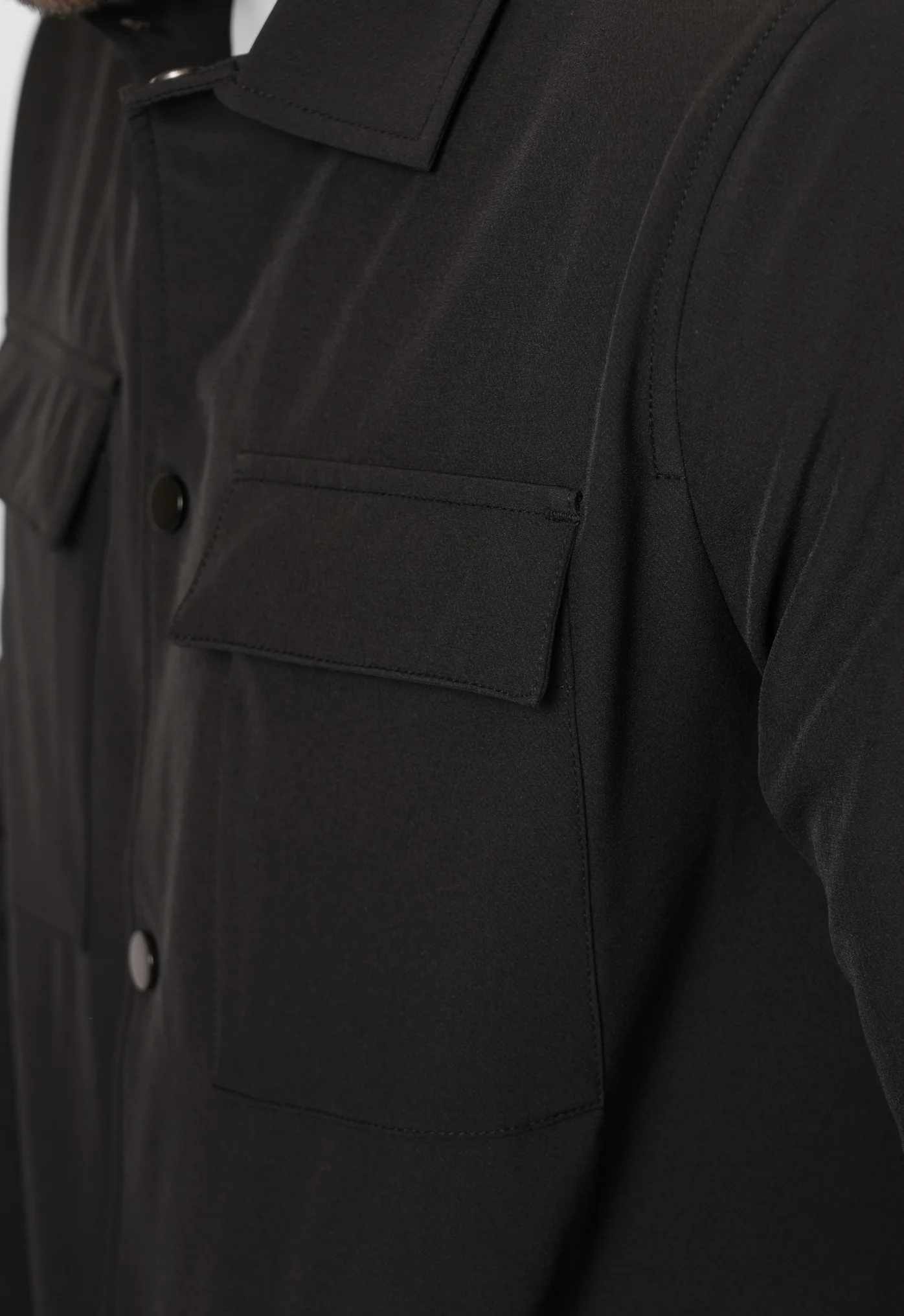 Luxe Premium Black Overshirt - Image 7