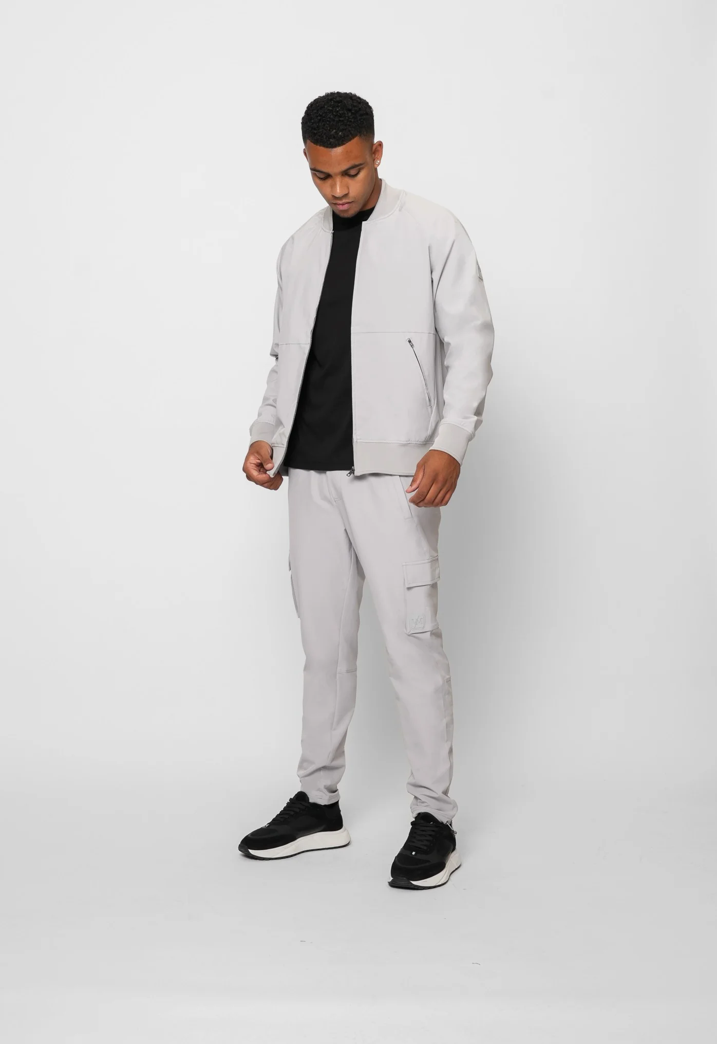 Luxe Premium Grey Cargo Trouser - Image 4