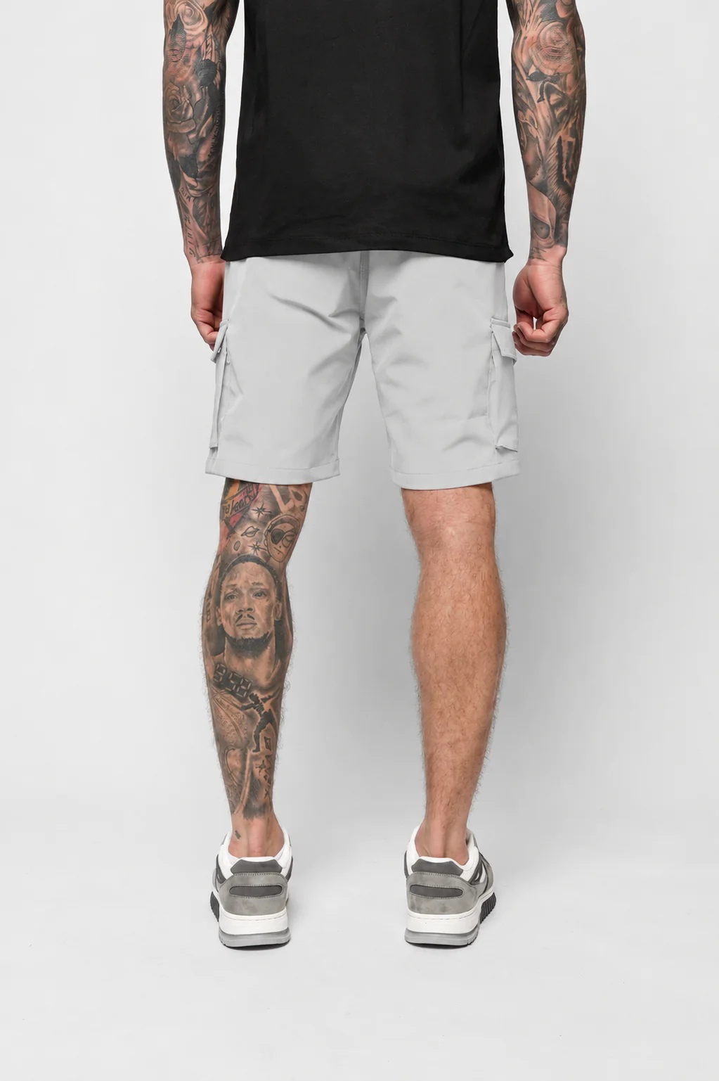 Luxe Premium Grey Cargo Short - Image 6