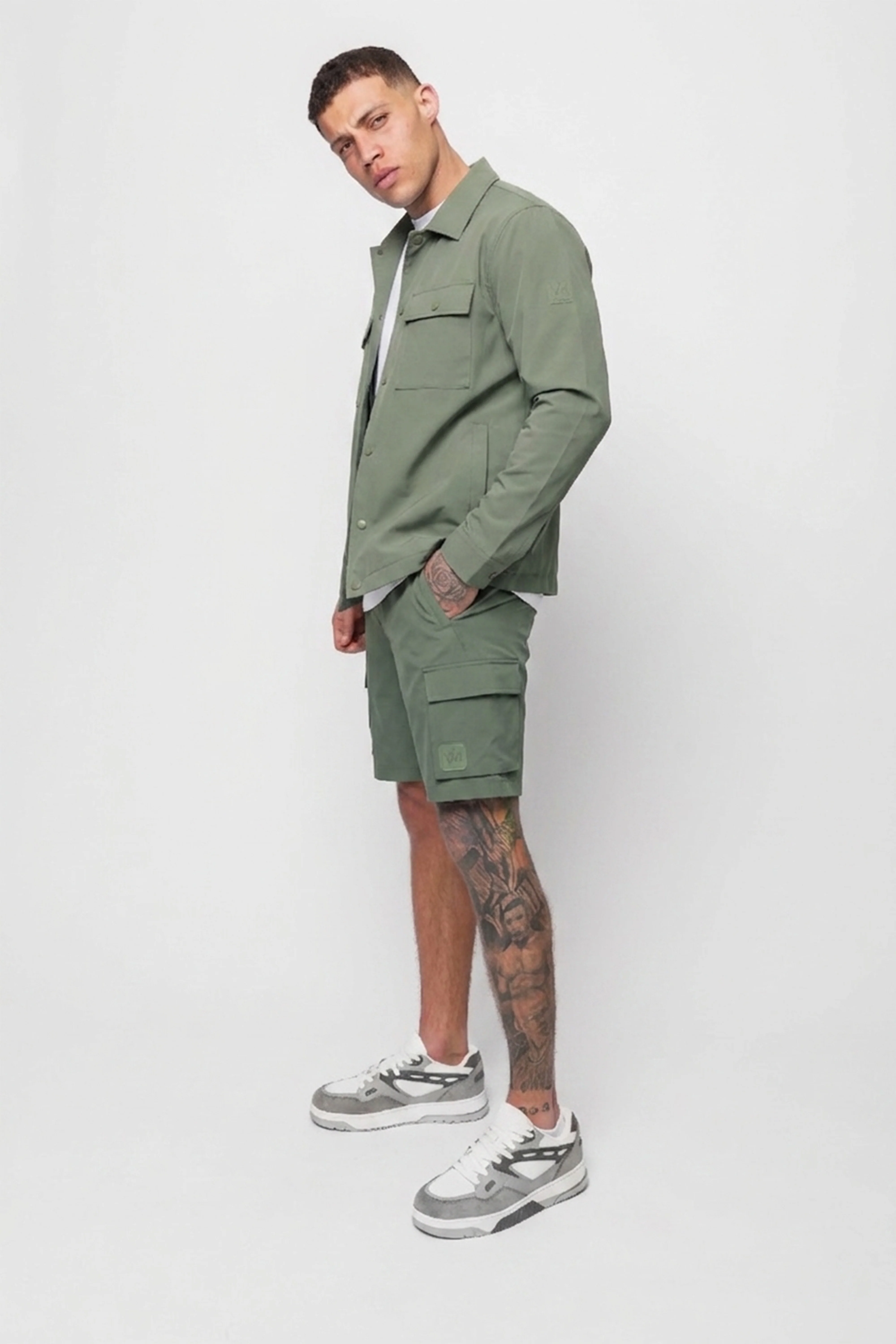 Luxe Premium Khaki Overshirt - Image 4