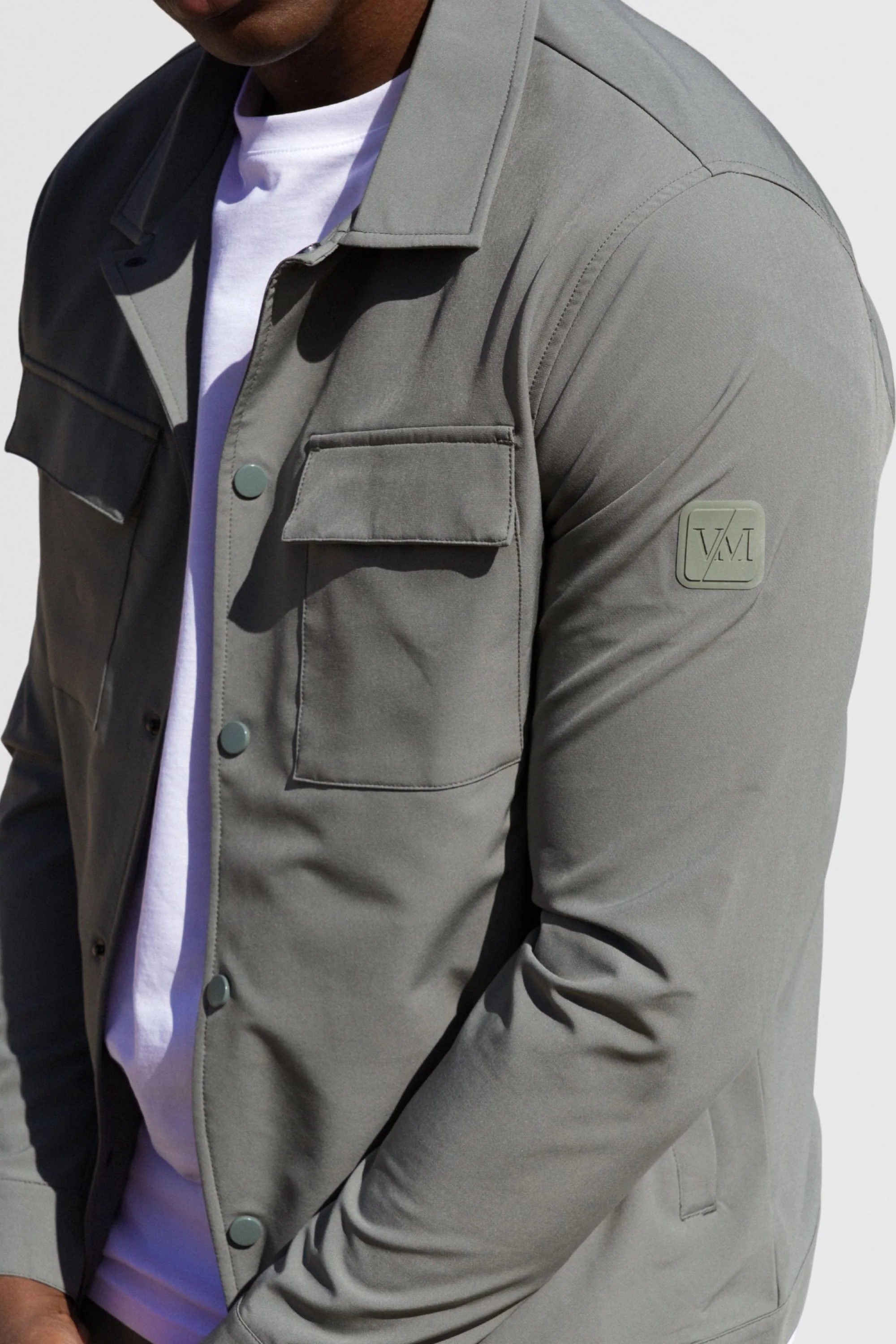 Luxe Premium Khaki Overshirt - Image 5