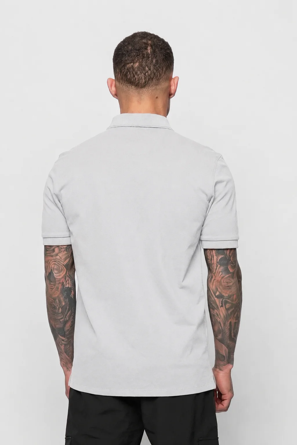 Luxe Premium Mercerised Grey Polo - Image 4