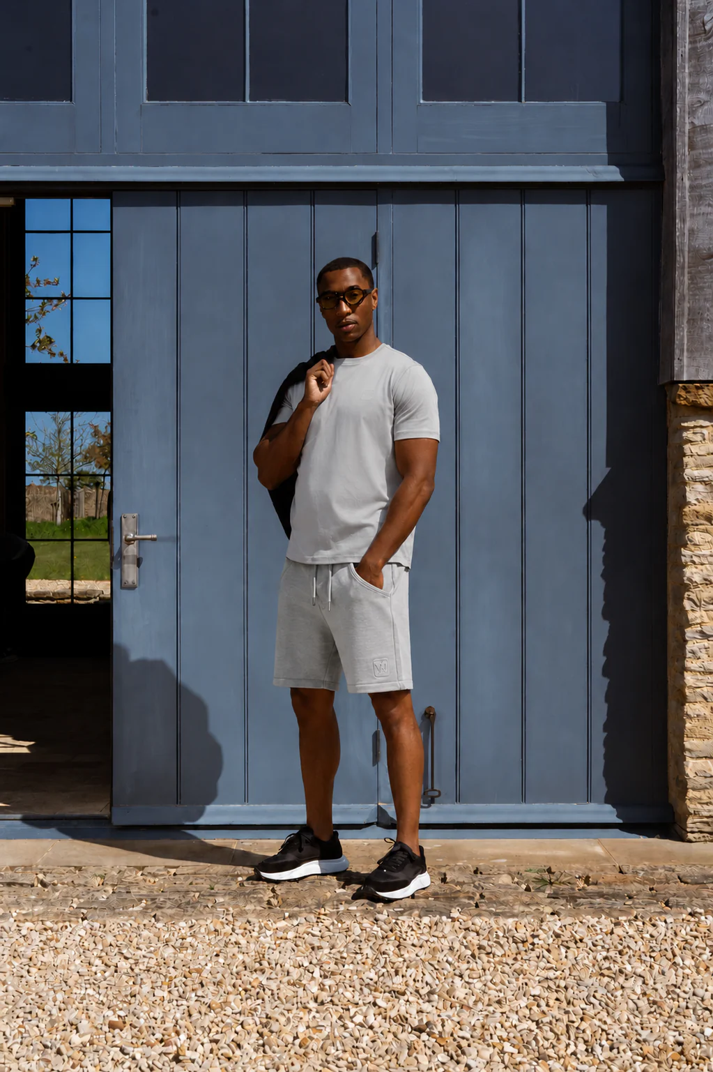 Luxe Premium Mercerised Grey T-Shirt - Image 3