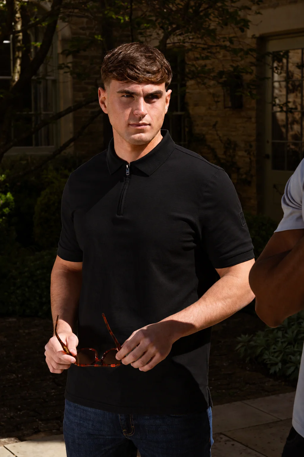 Luxe Premium Mercerised Black Polo - Image 3