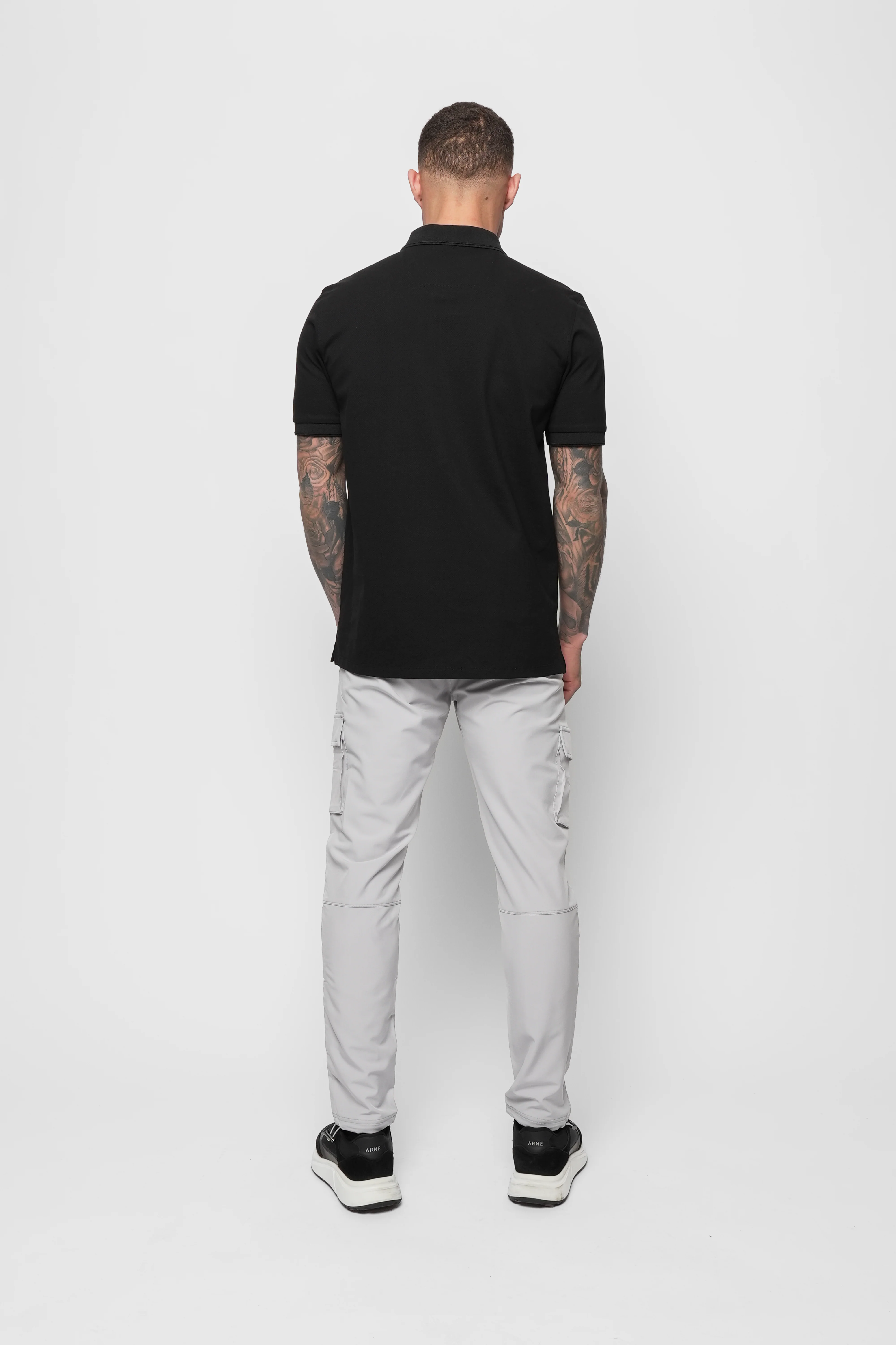 Luxe Premium Mercerised Black Polo - Image 5