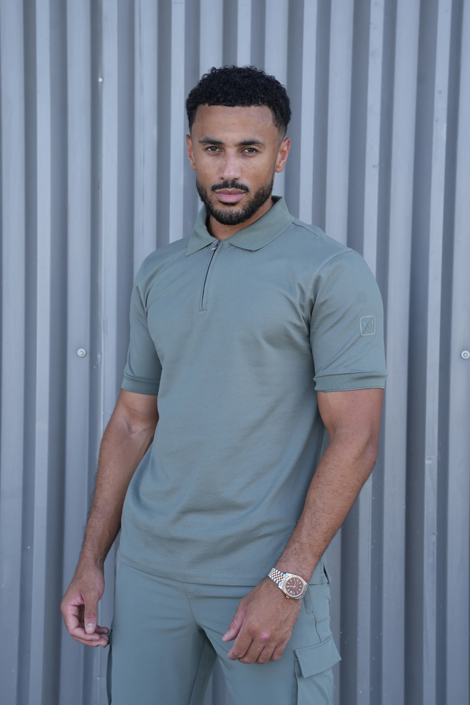 Luxe Premium Mercerised Khaki Polo - Image 3