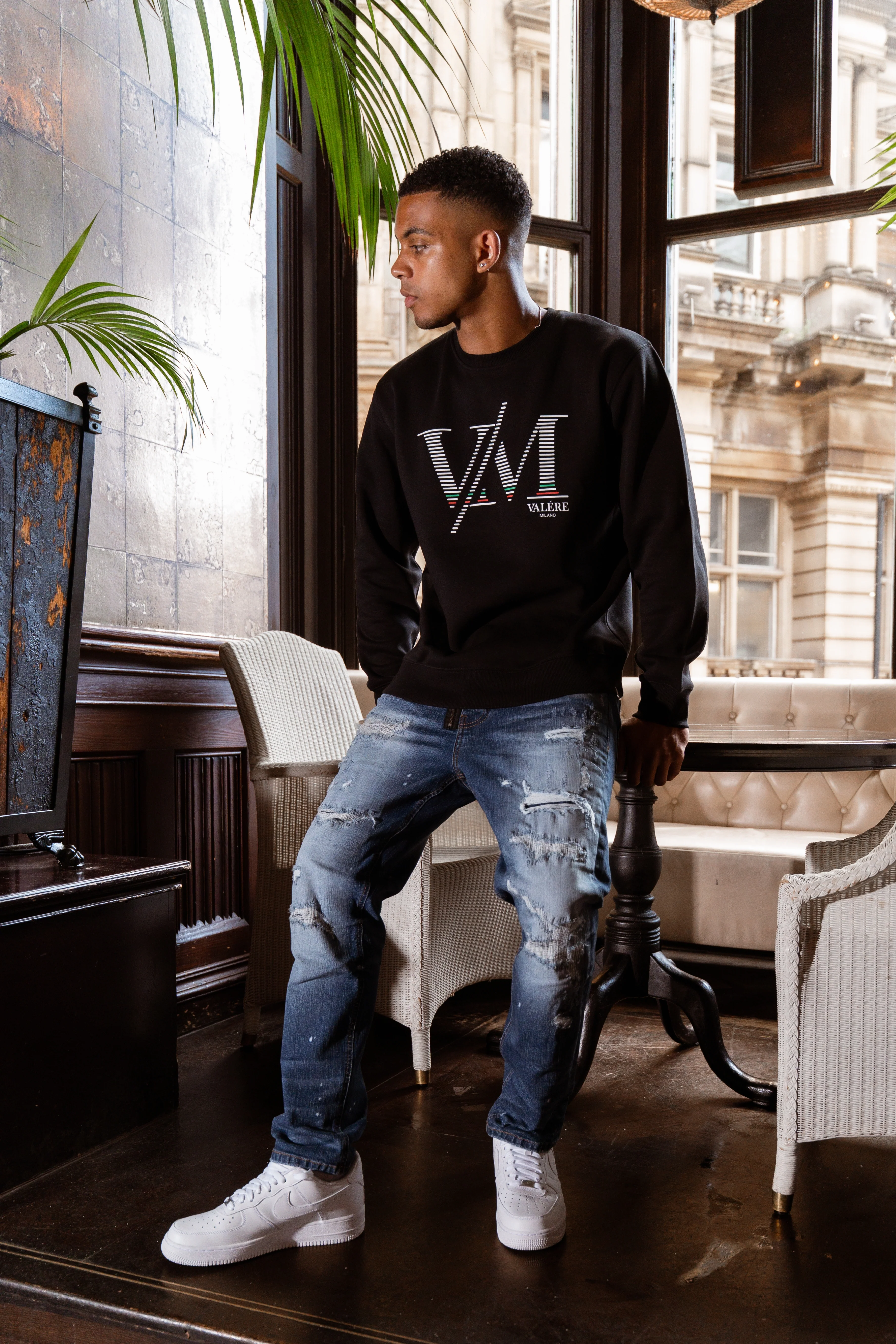 Monte Black Crew Sweatshirt - Image 3