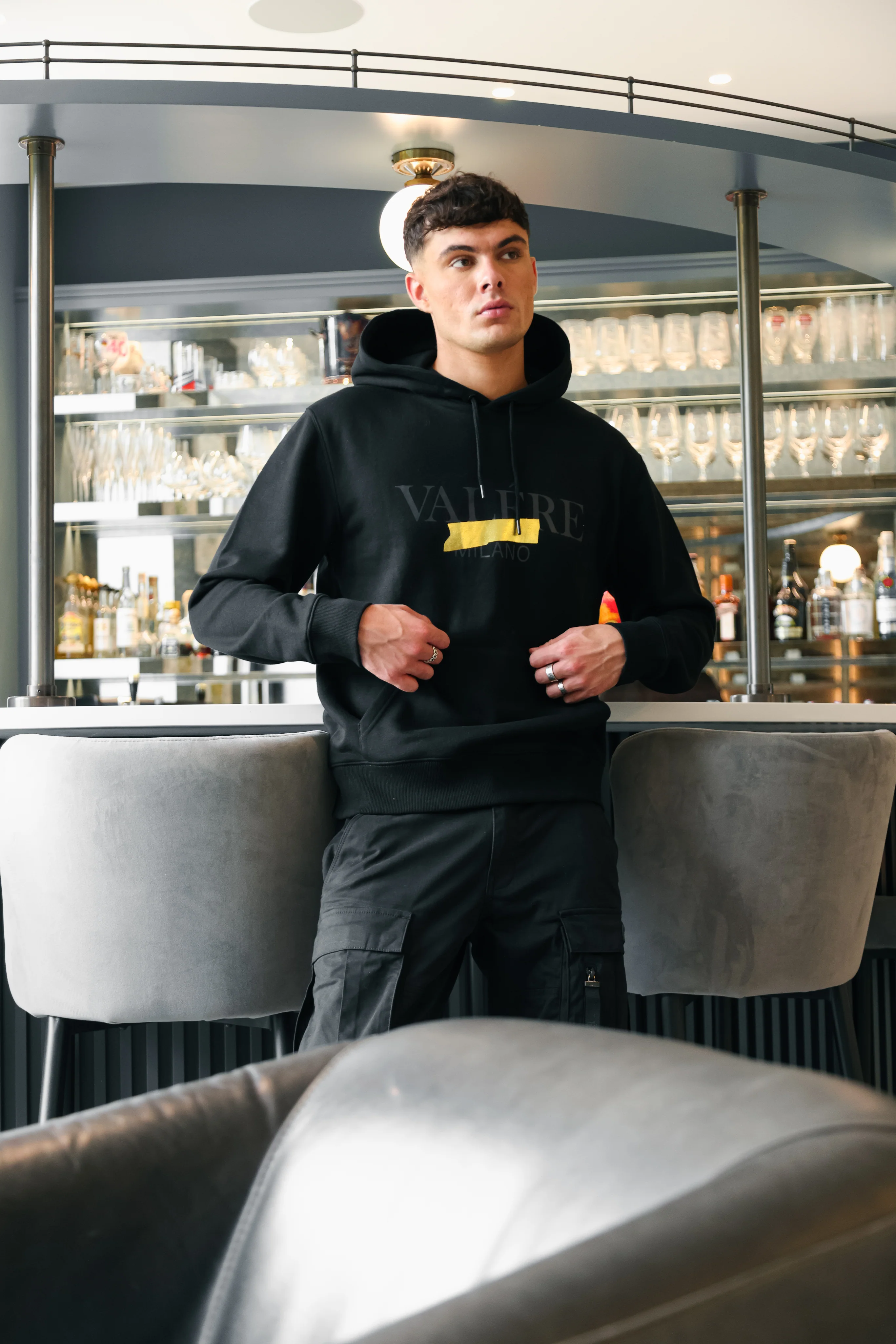 Nastro Black/Gold Hoodie - Image 2