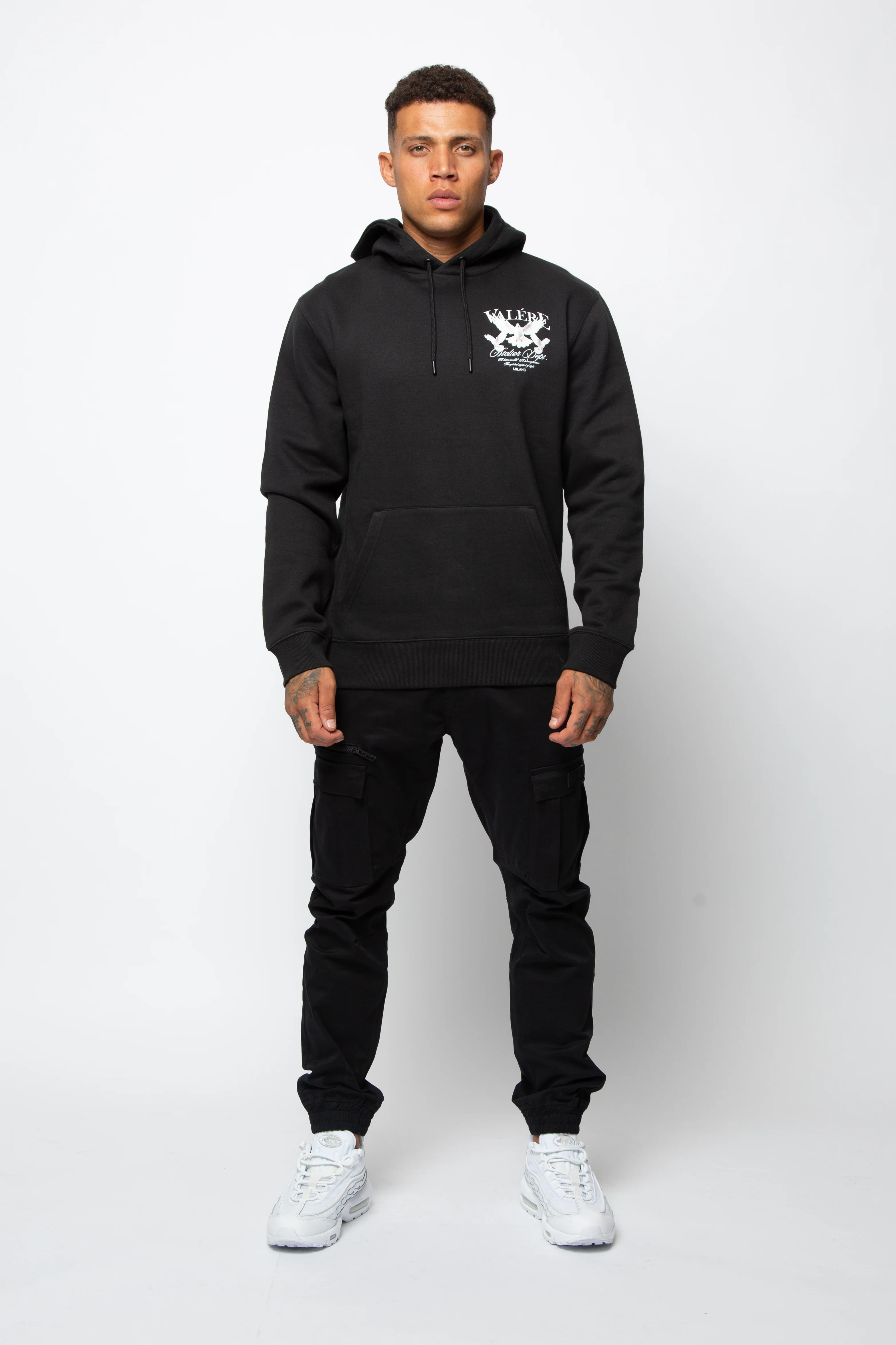 PERTUSO BLACK HOODIE - Image 3