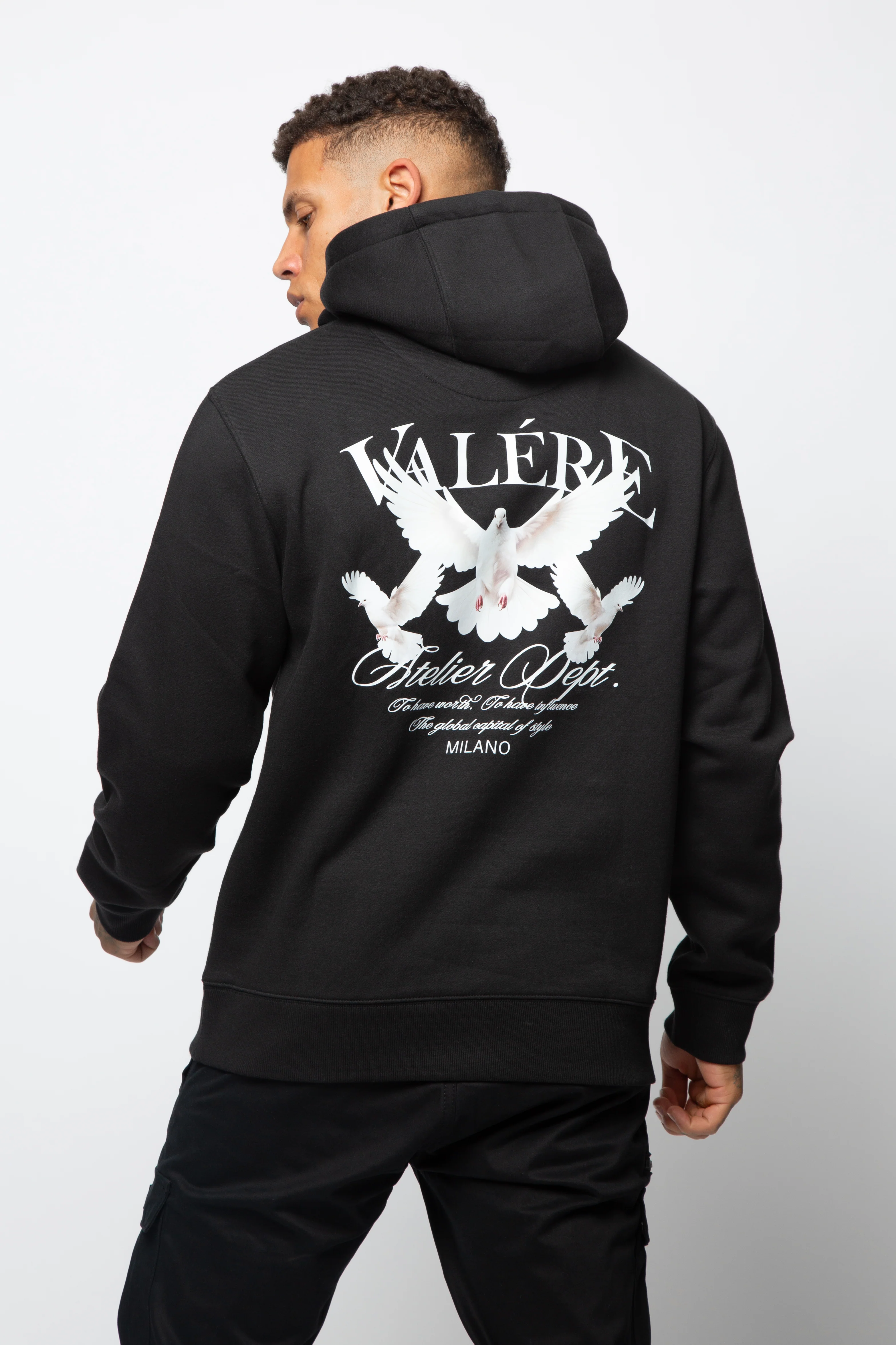 PERTUSO BLACK HOODIE - Image 5