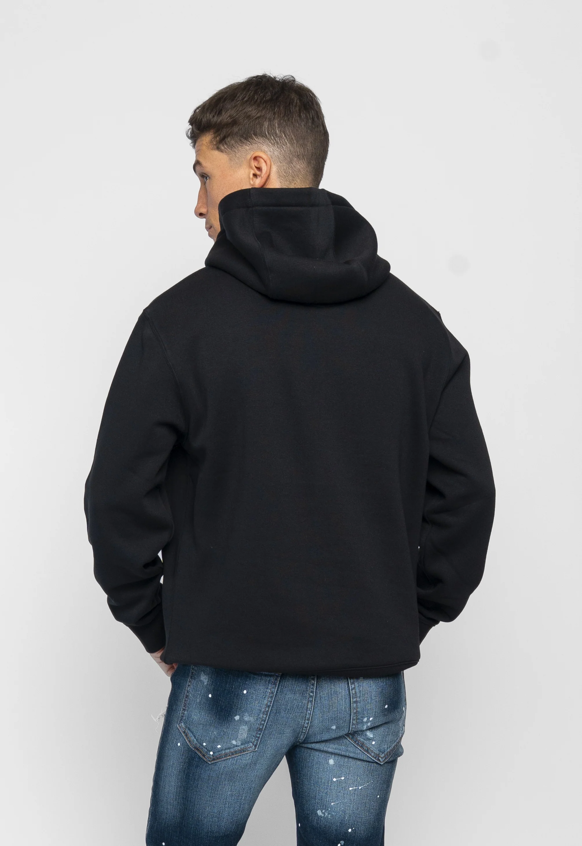 Trino Black Hoodie - Image 5