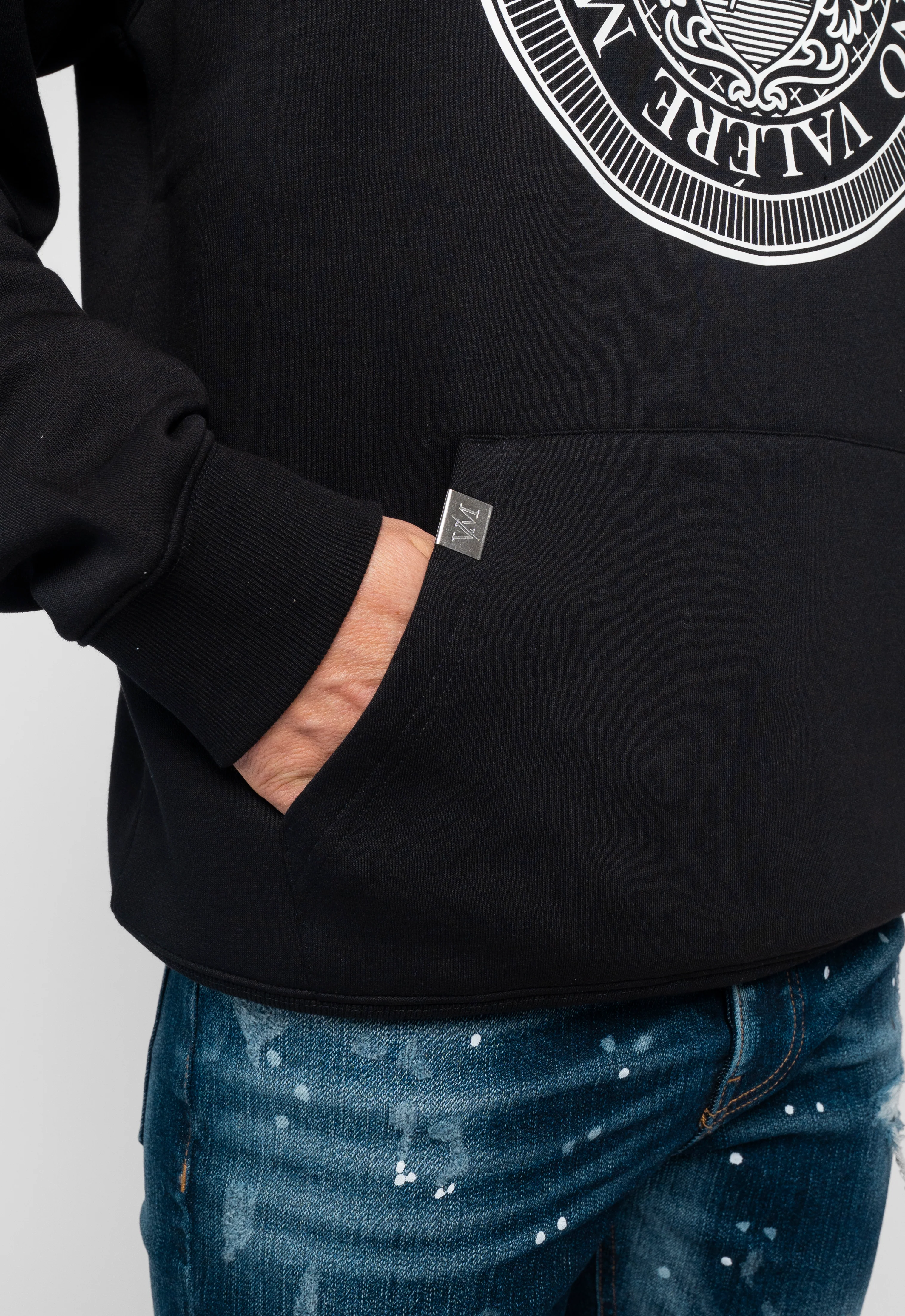 Trino Black Hoodie - Image 6